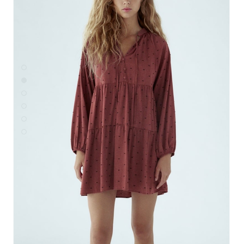ZARA DOTTED MESH MINI DRESS🔥